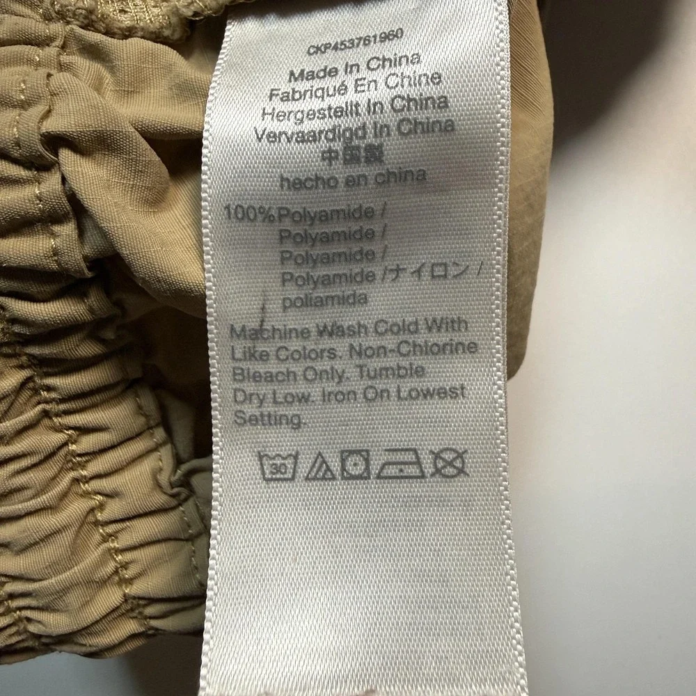 Madewell Shorts Mens XS Beige Elastic Waist Drawstring Chino Casual Travel
